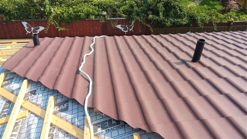 Metal spanish tile roof