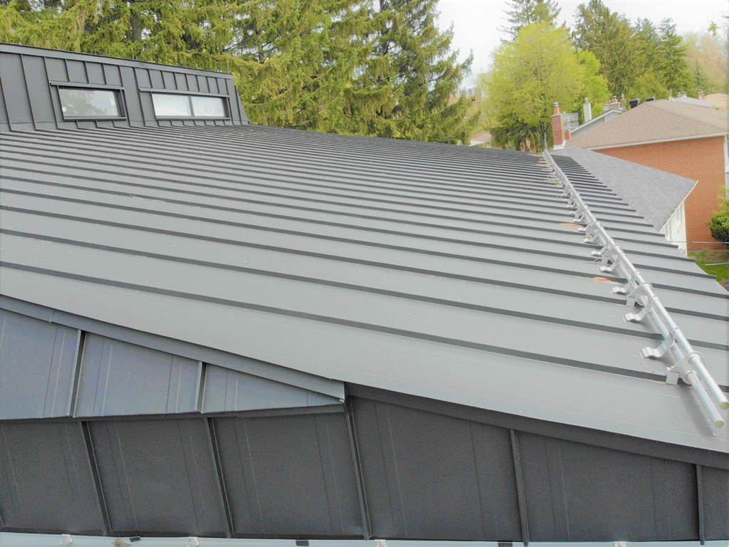 Standing Seam Metal Roof with low slope