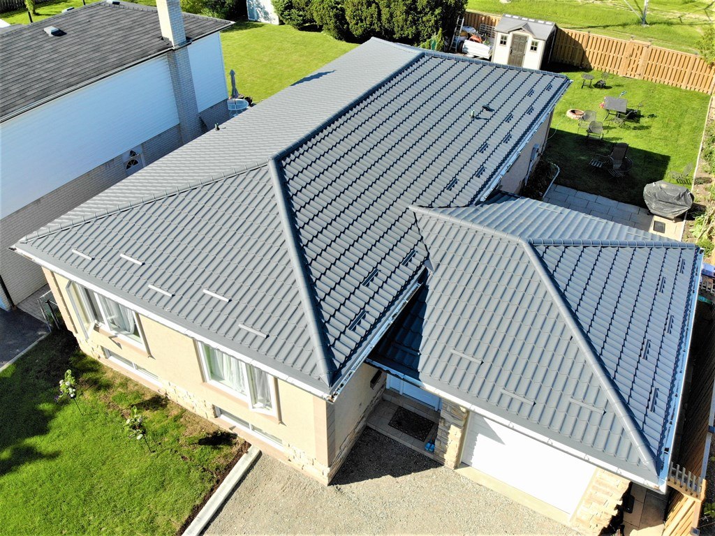 Metal tile roof system