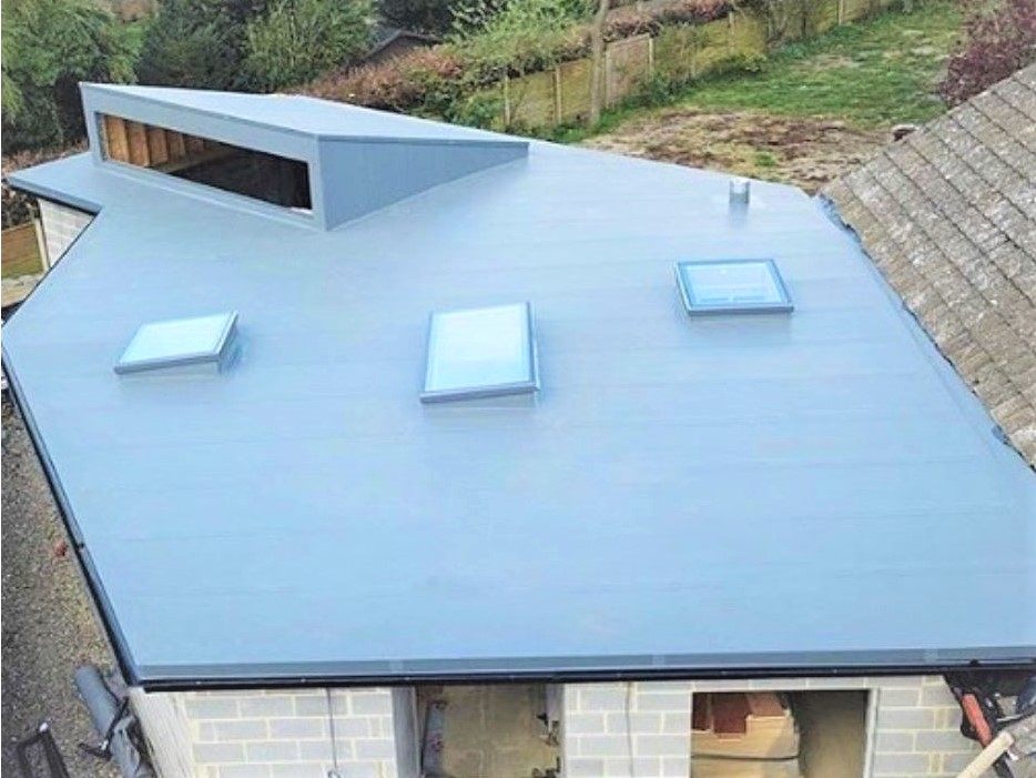 PVC membrane on residential house