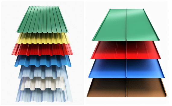 R panel roofing vs. standing seam
