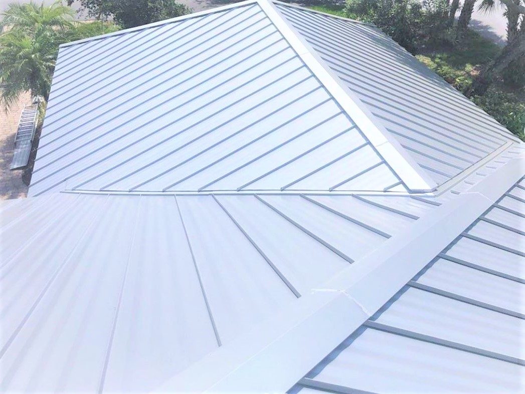 Aluminum standing seam metal roof