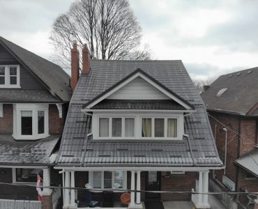 Metal tile roof project. Parkside Dr., and Bloor St., (High Park).