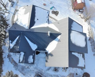 Metal tile roof project. HWY 7 and Fourth Line, Halton Hills.