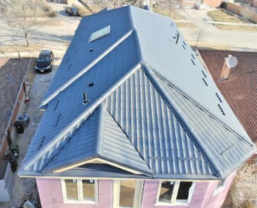 Metal tile roof project. Markham Rd. and Lawrence Ave.
