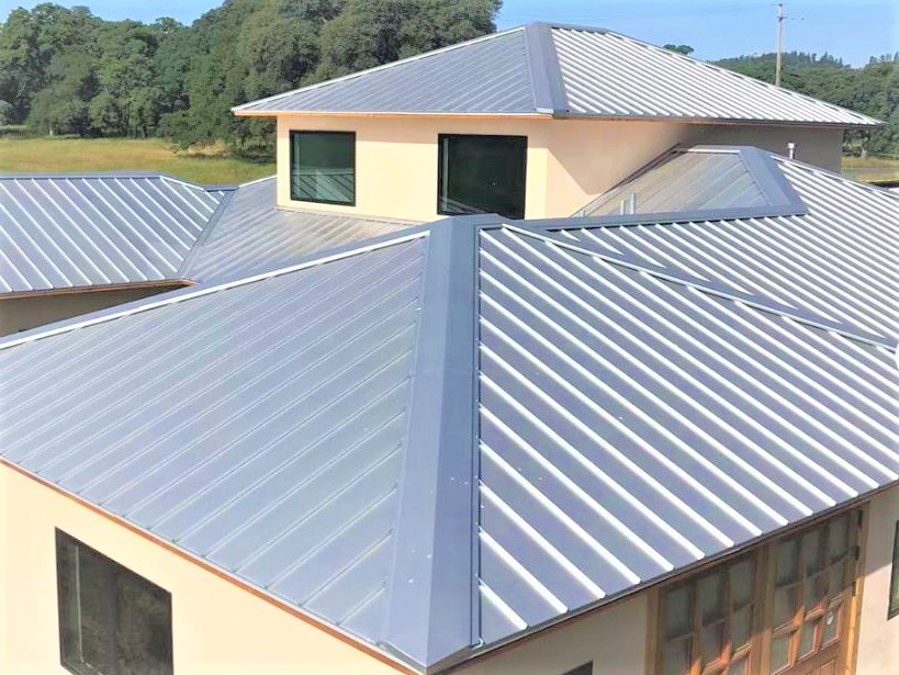 Galvalume standing seam metal roof